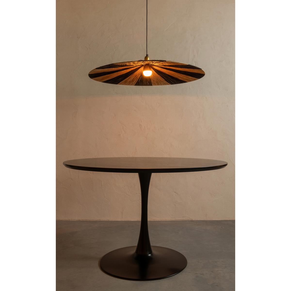 Esstisch Sammy Schwarz B: 120cm - Schwarz, MODERN, Holzwerkstoff/Metall (120/120/75cm) - Livetastic