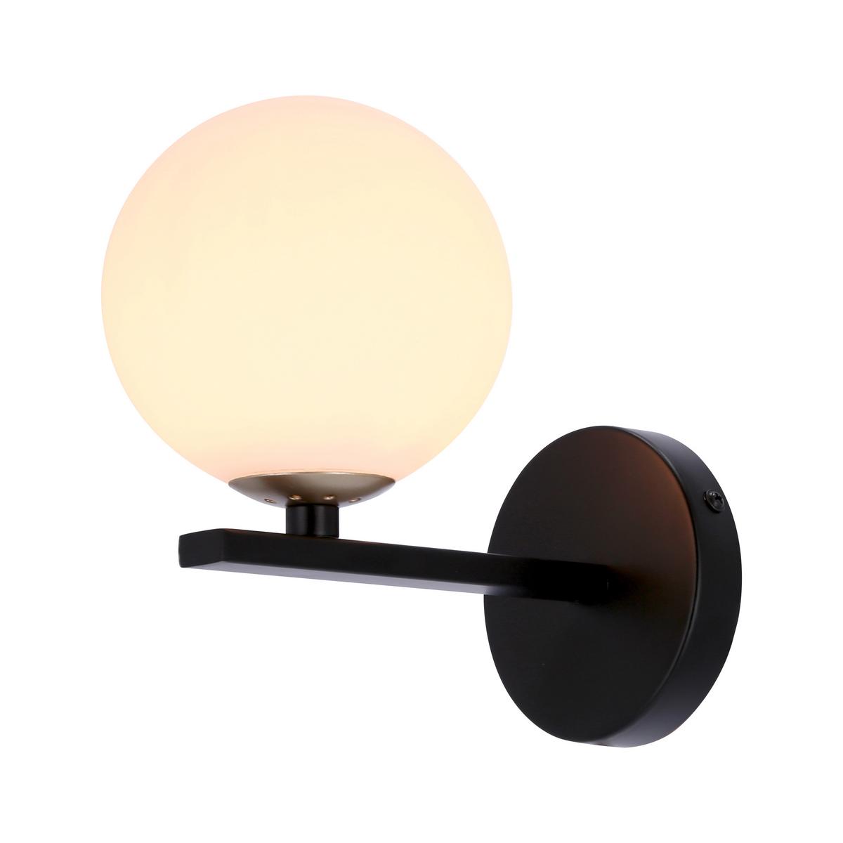 Wandleuchte 21-01221 Kama - Goldfarben/Schwarz, KONVENTIONELL, Metall (20/12/19cm)