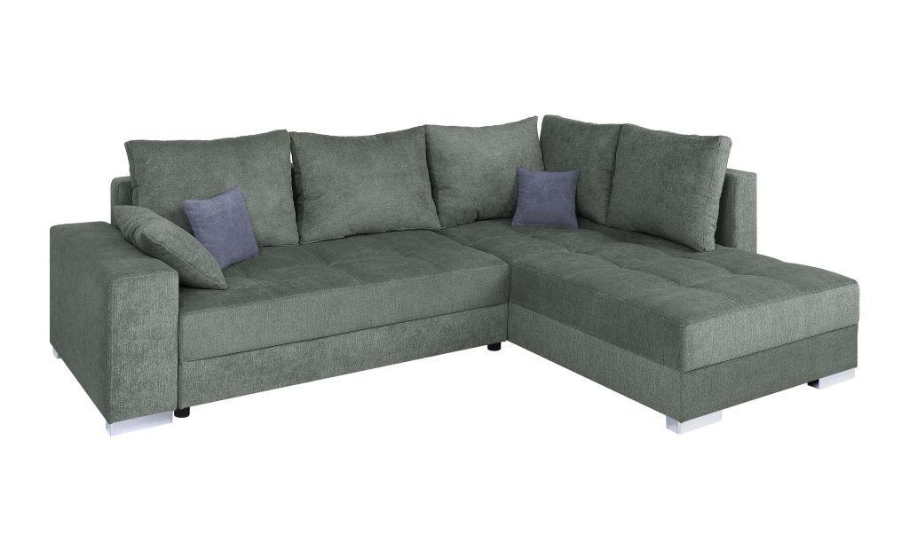 Sedačka LARS, oboustranná, petrolejová / antracitová - petrolej/černá, Design, textil/plast (260/218cm)