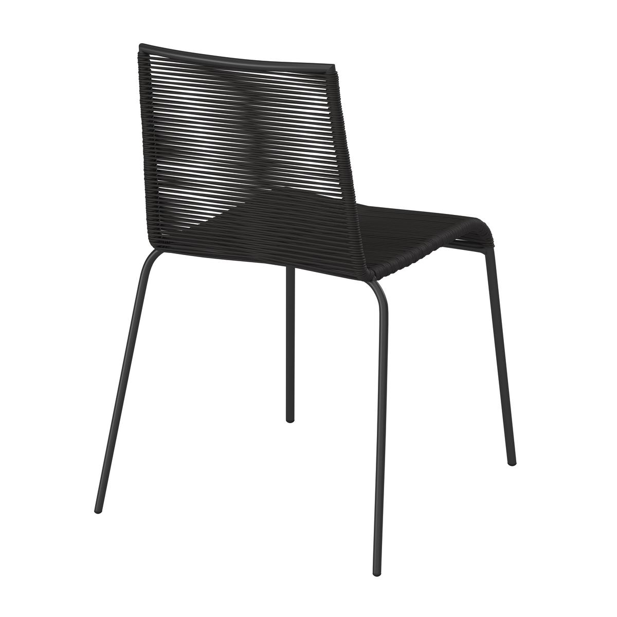 SÚPRAVA ZÁHRADNÉHO NÁBYTKU SUNA - čierna/farba tíku, Modern, kov/drevo - Bessagi Garden