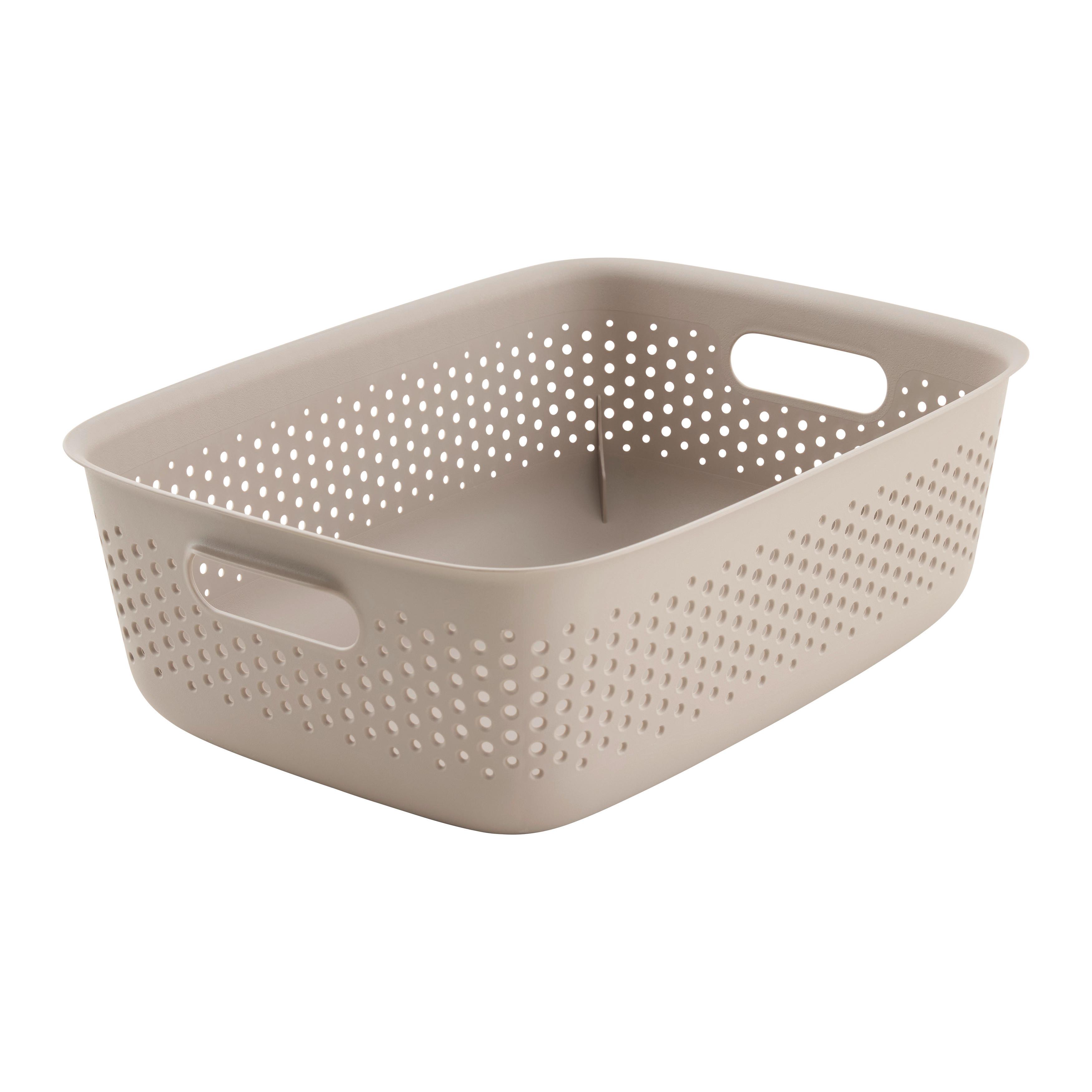 Úložný košík MAJA - CA. 10L - taupe, Modern, plast (39/29/13cm) - Mömax