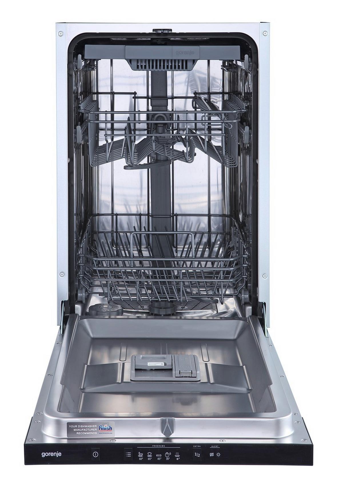 Einbau-geschirrspüler Bxhxt: 44,8x81,5x55 Cm - Edelstahlfarben/Schwarz, Basics, Metall (44,8/81,5/55cm) - Gorenje