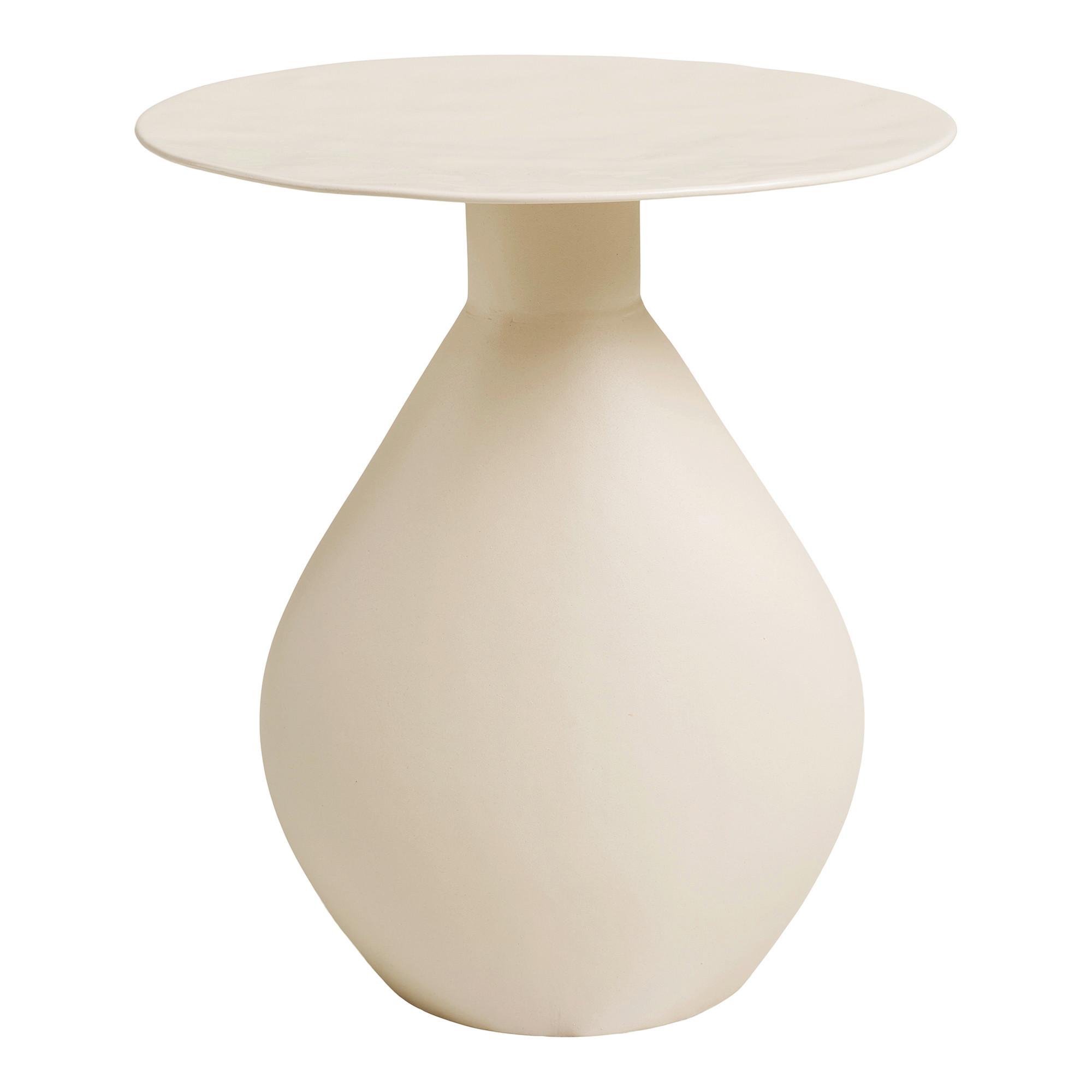 Beistelltisch Calais Creme B: 36cm - Creme, Design, Metall (36/36/40cm) - MID.YOU
