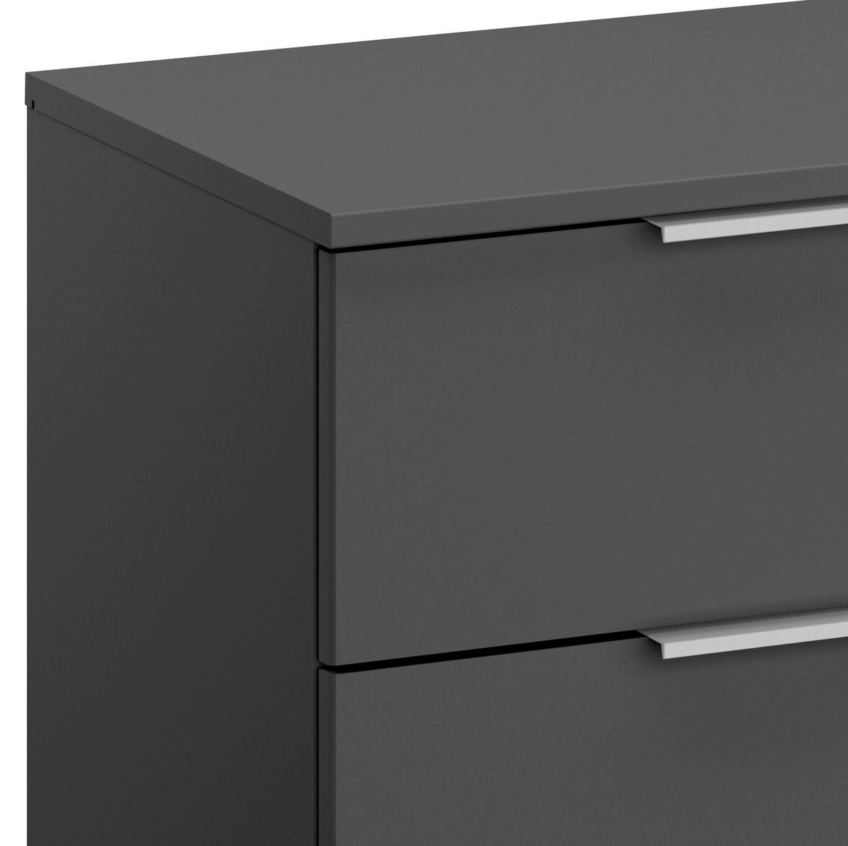 Nachtkästchen Alabama, Grau B: 40 Cm - Alufarben/Grau, MODERN, Holzwerkstoff (40/42/42cm) - Rauch Möbel