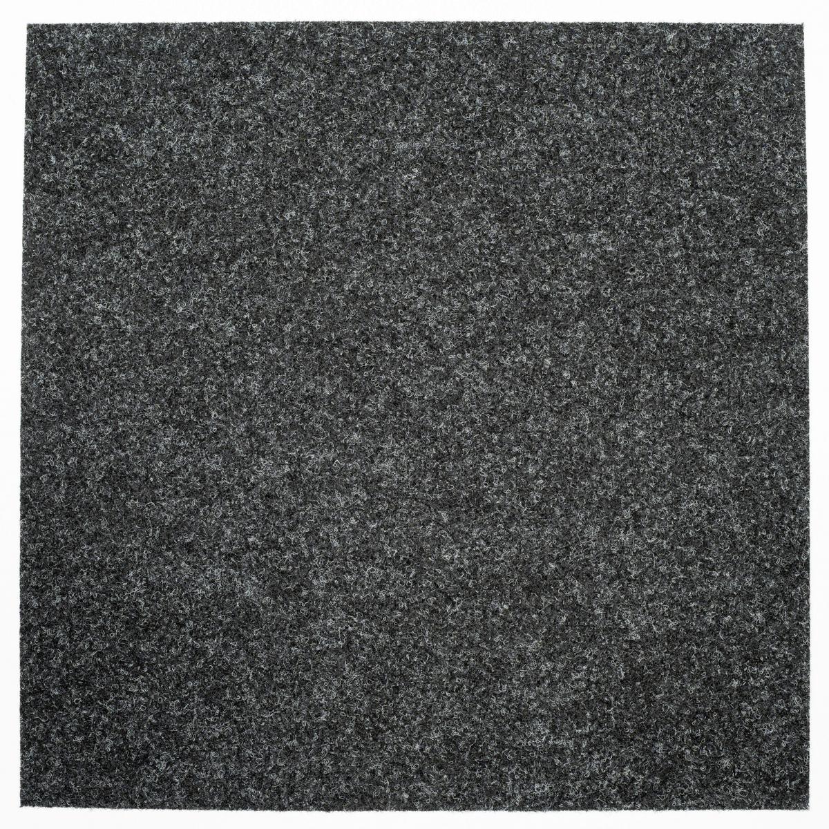 Teppichfliese Anthrazit Merlin 50x50 Cm Florhöhe 5,5 Mm - Anthrazit, Basics, Textil (50/50cm)