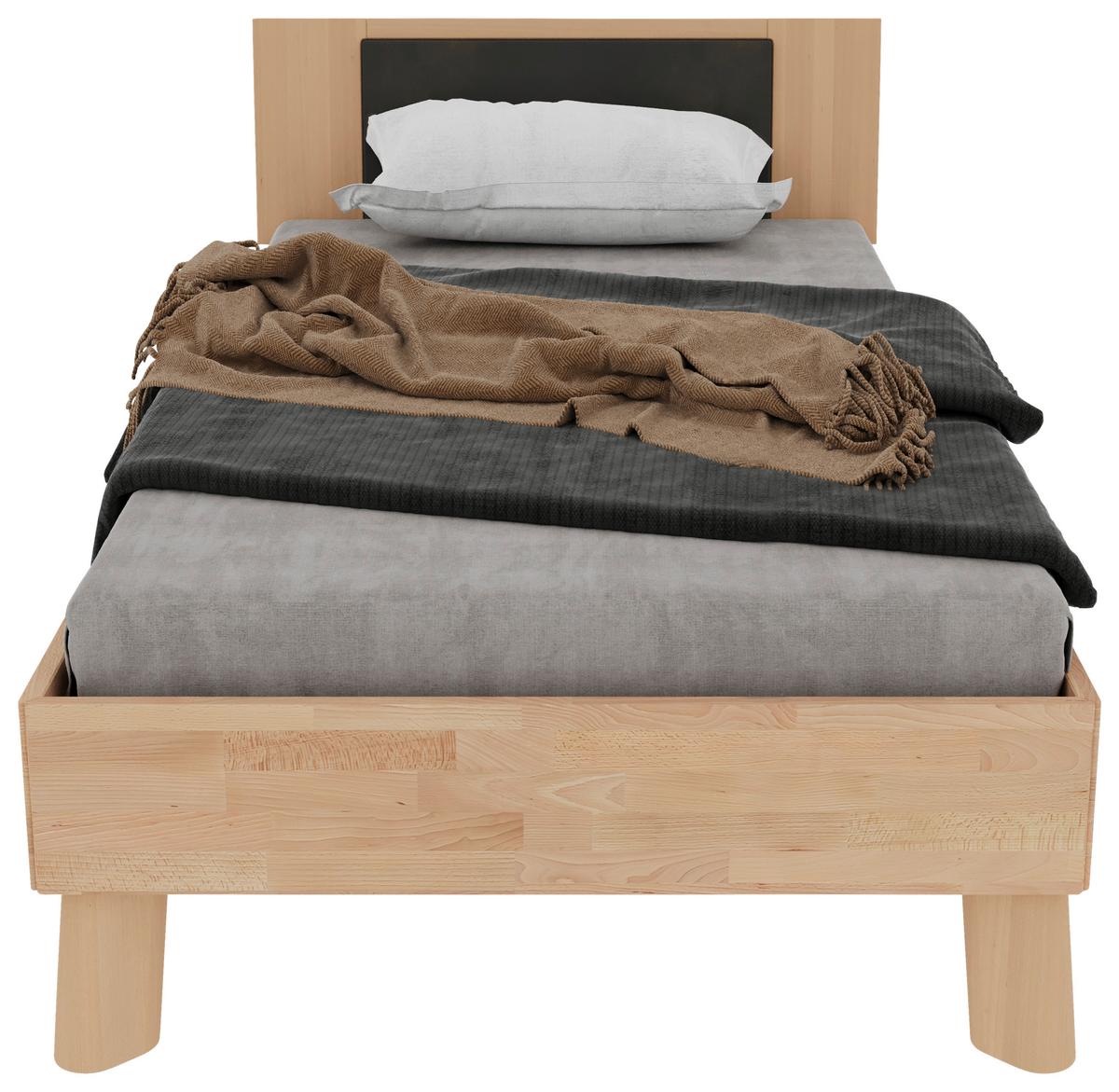 Bett Como Naturfarben /Kernbuche 100x200cm - Naturfarben/Kernbuche, MODERN, Holz (100/200cm) - MID.YOU