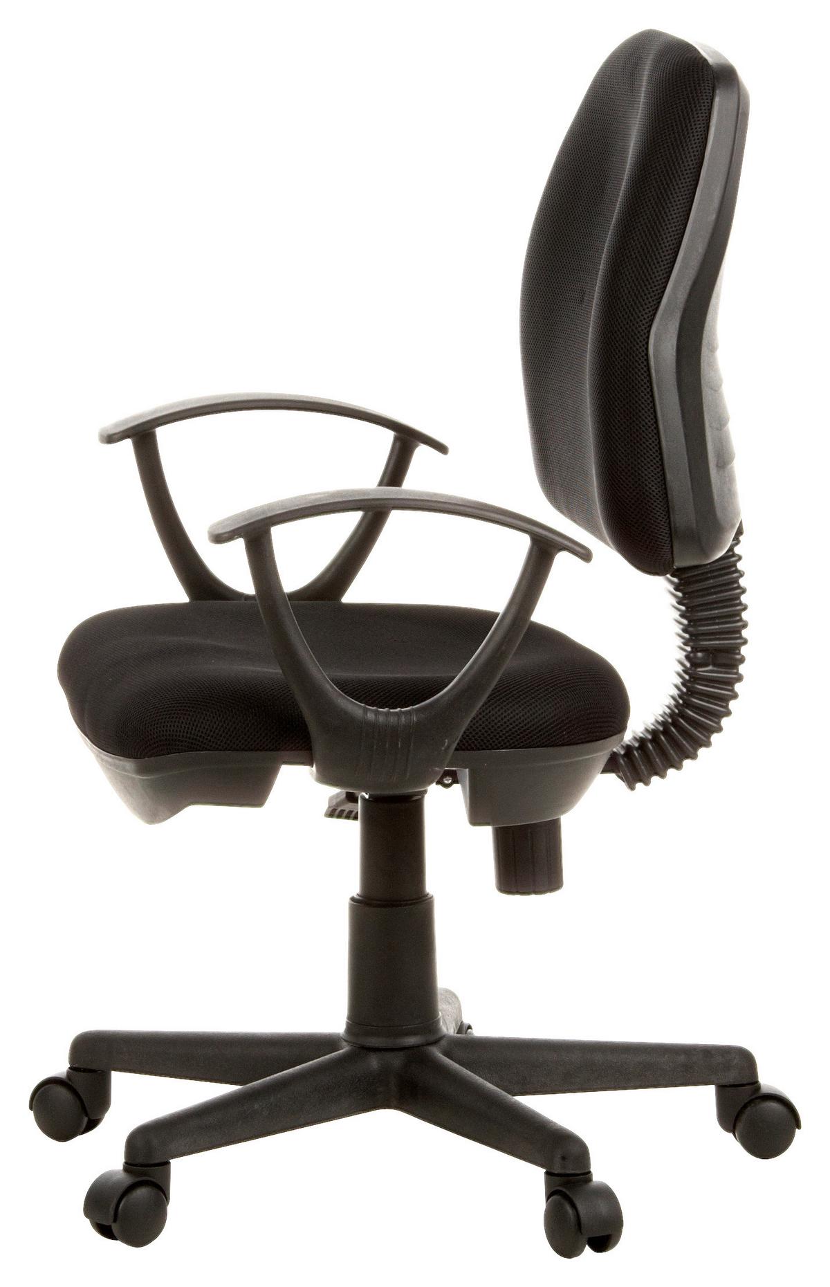 Drehstuhl City 10 Schwarz - Schwarz, MODERN, Kunststoff/Textil (57/106/44cm) - MID.YOU