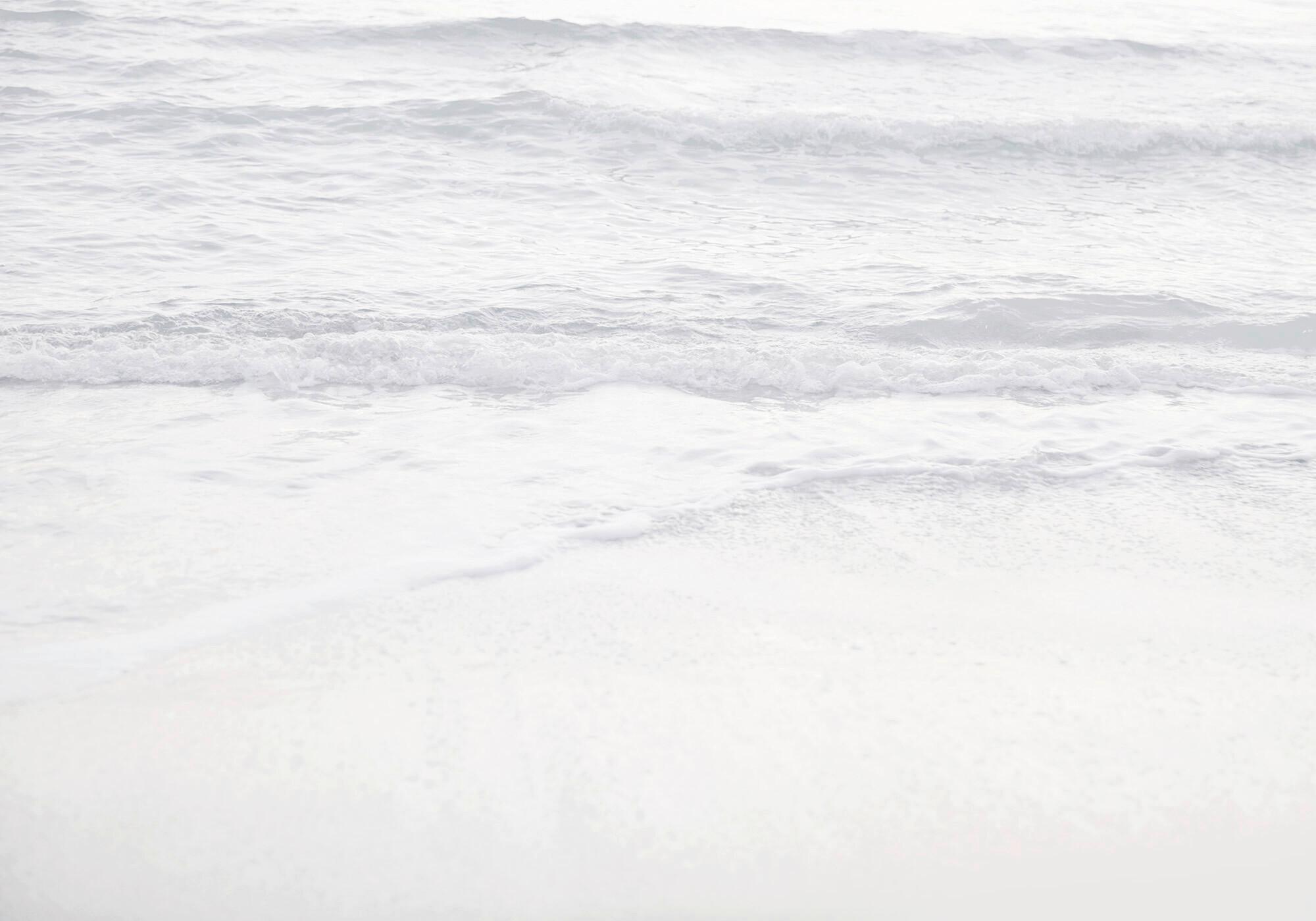 Fototapete R4-047 Silver Beach - Silberfarben/Weiß, Trend (400/280cm)