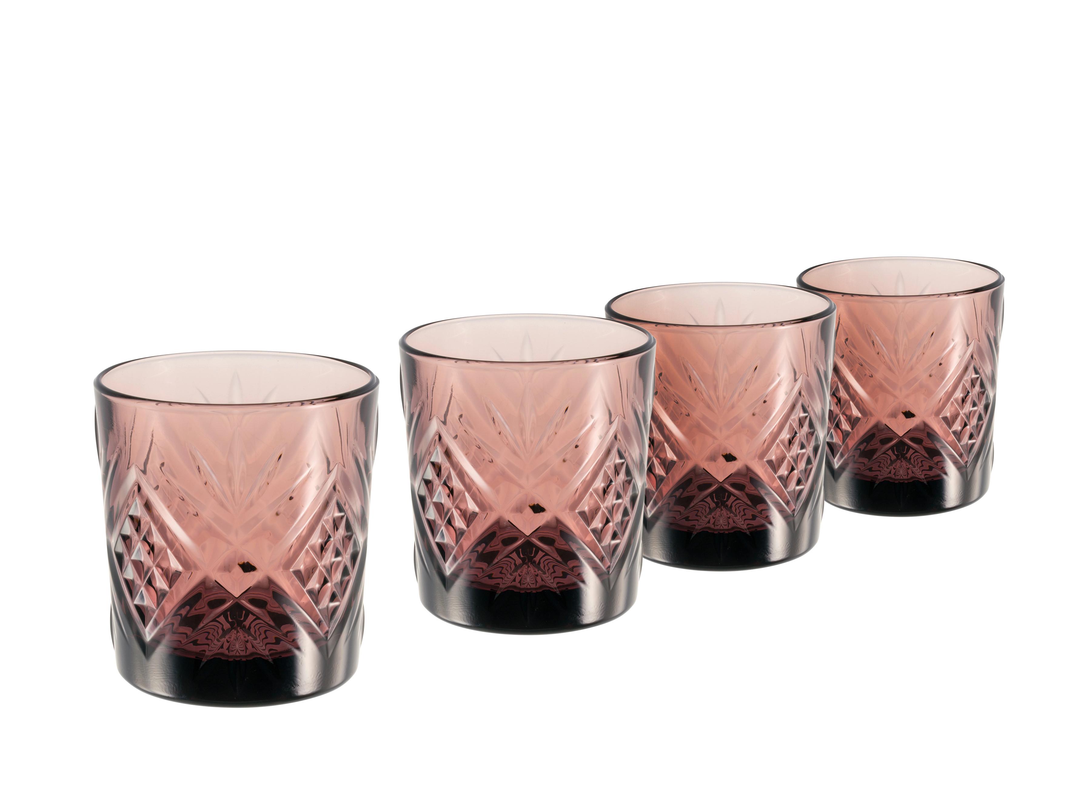 Whiskyglas Violett 4er-set Ca. 300 Ml