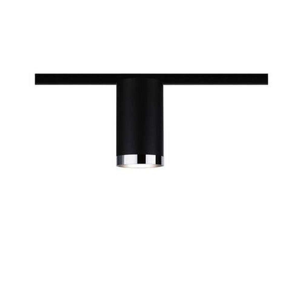 Schienensystem Urail Strahler 96918 Schwarz Matt/Chromfarben - Chromfarben/Schwarz, Design, Kunststoff/Metall (11.2cm) - Paulmann