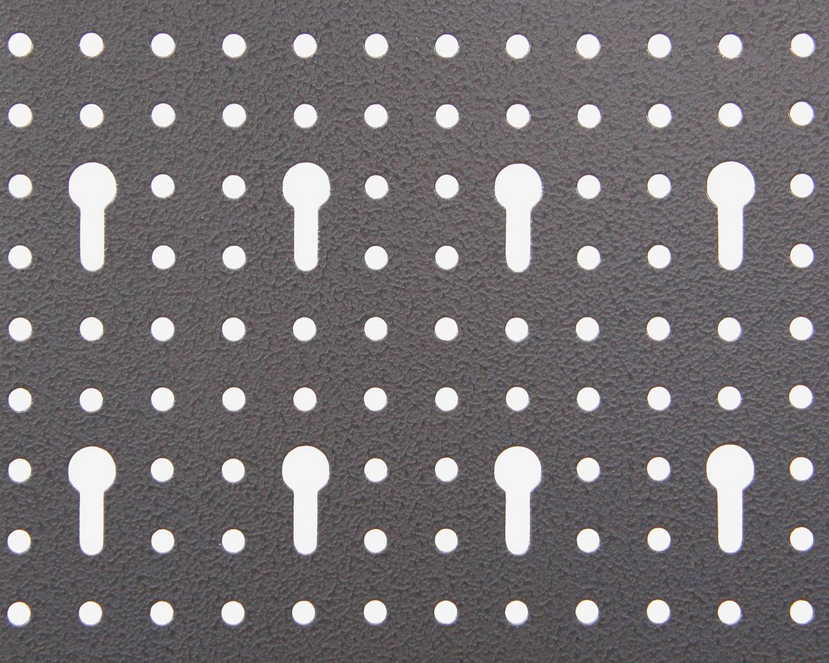 Werkzeug Lochwand Grau Metall B: 40,5 cm - Grau, Basics, Metall (40,5/57/1,5cm)