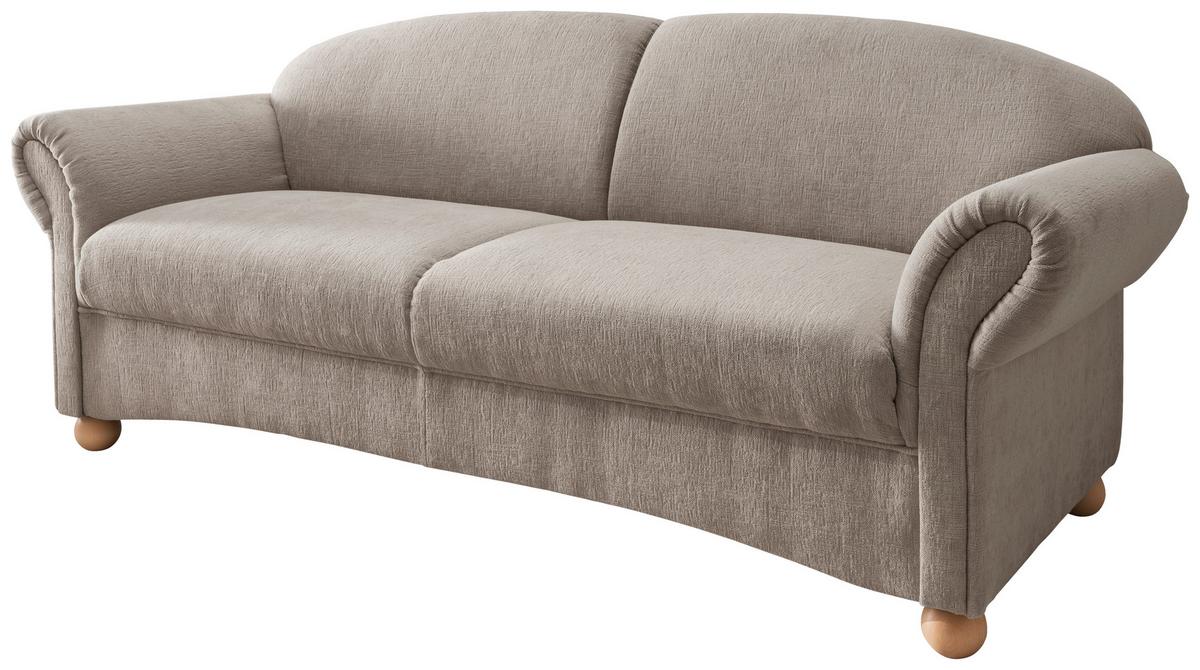 2-sitzer-sofa Torello Taupe B: 151cm - Taupe/Wildeiche, KONVENTIONELL, Textil (151/94/80cm) - Livetastic