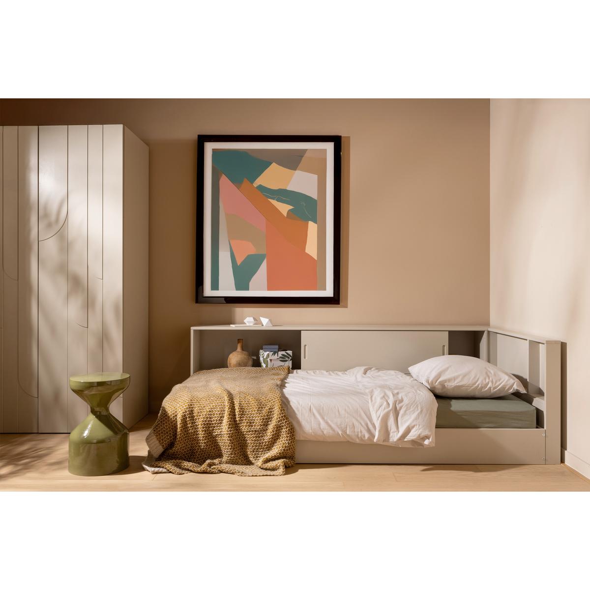 BODENBETT. Carter Grau 90x200cm - Grau, Basics, Holz (90/200cm) - MID.YOU