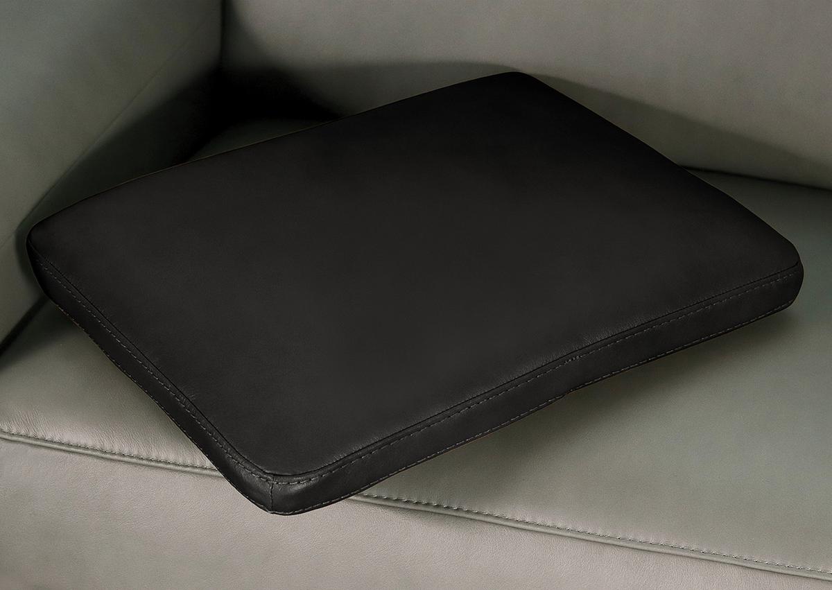 Zierkissen Spring Echtleder Cognac, B: 52 cm - Schwarz, Design, Leder (52/42/7cm) - Livetastic