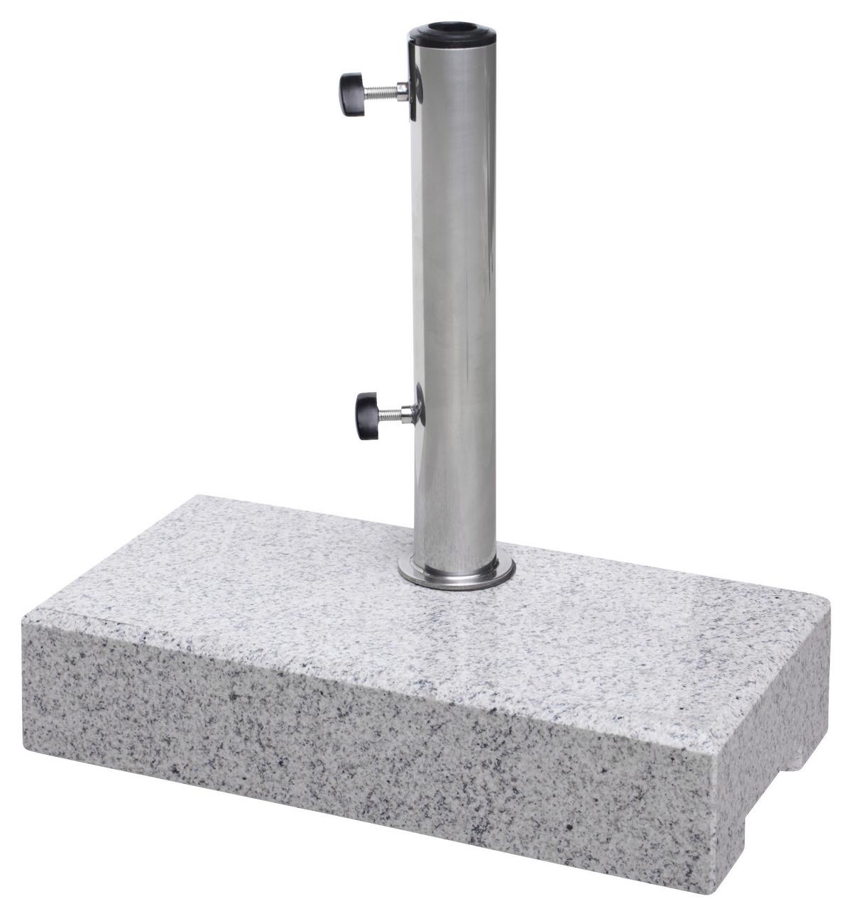 Schirmständer Granit für DM 2,5-4,8 cm - Hellgrau, MODERN, Stein (45/10/22cm) - Doppler