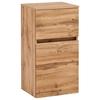 Badezimmer Unterschrank Kopenhagen BxH 40x79 cm - Eichefarben/Silberfarben, KONVENTIONELL, Holzwerkstoff (40/79/35cm) - Held