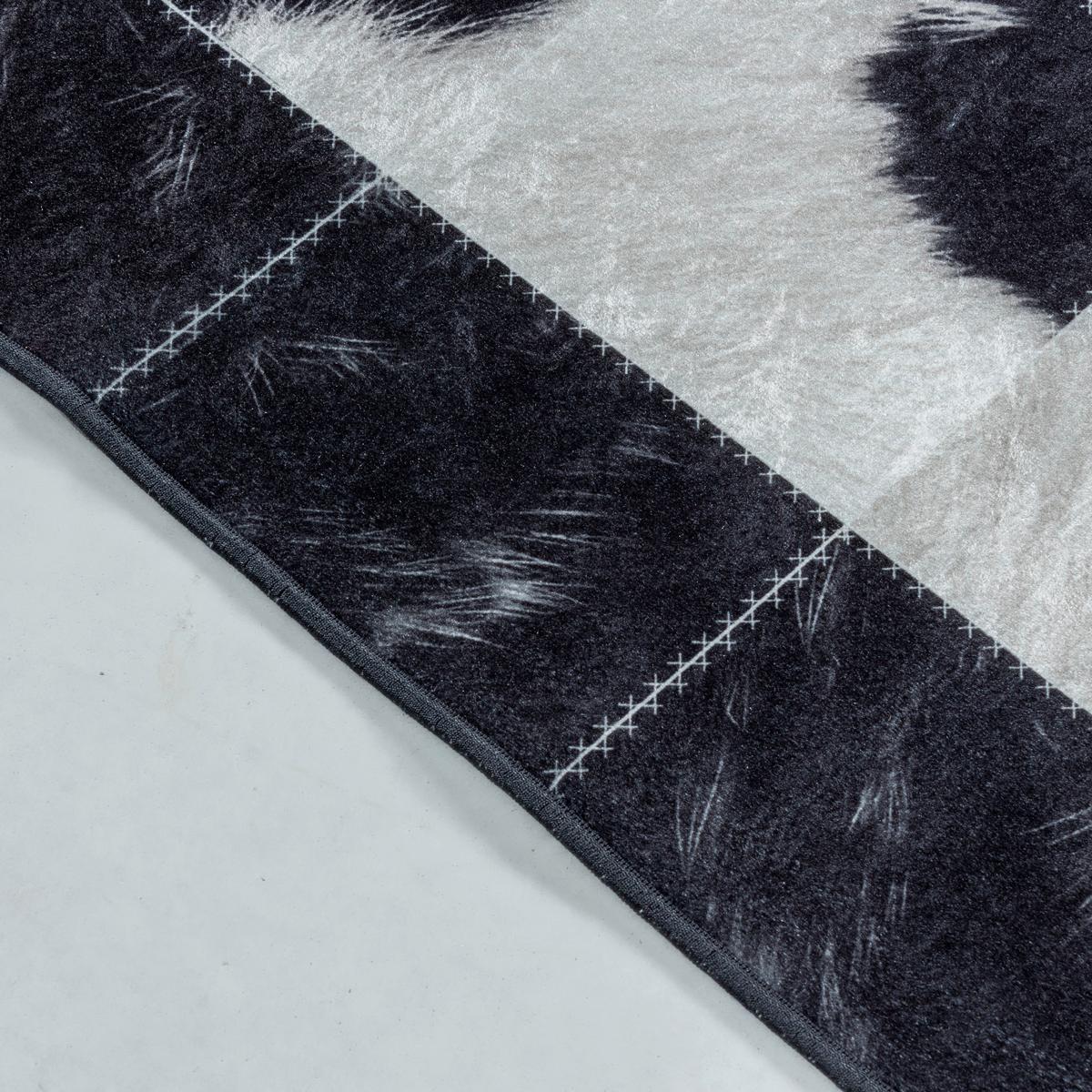 Flachwebteppich Fiesta - Creme/Schwarz, Design, Textil (140/200cm) - Novel