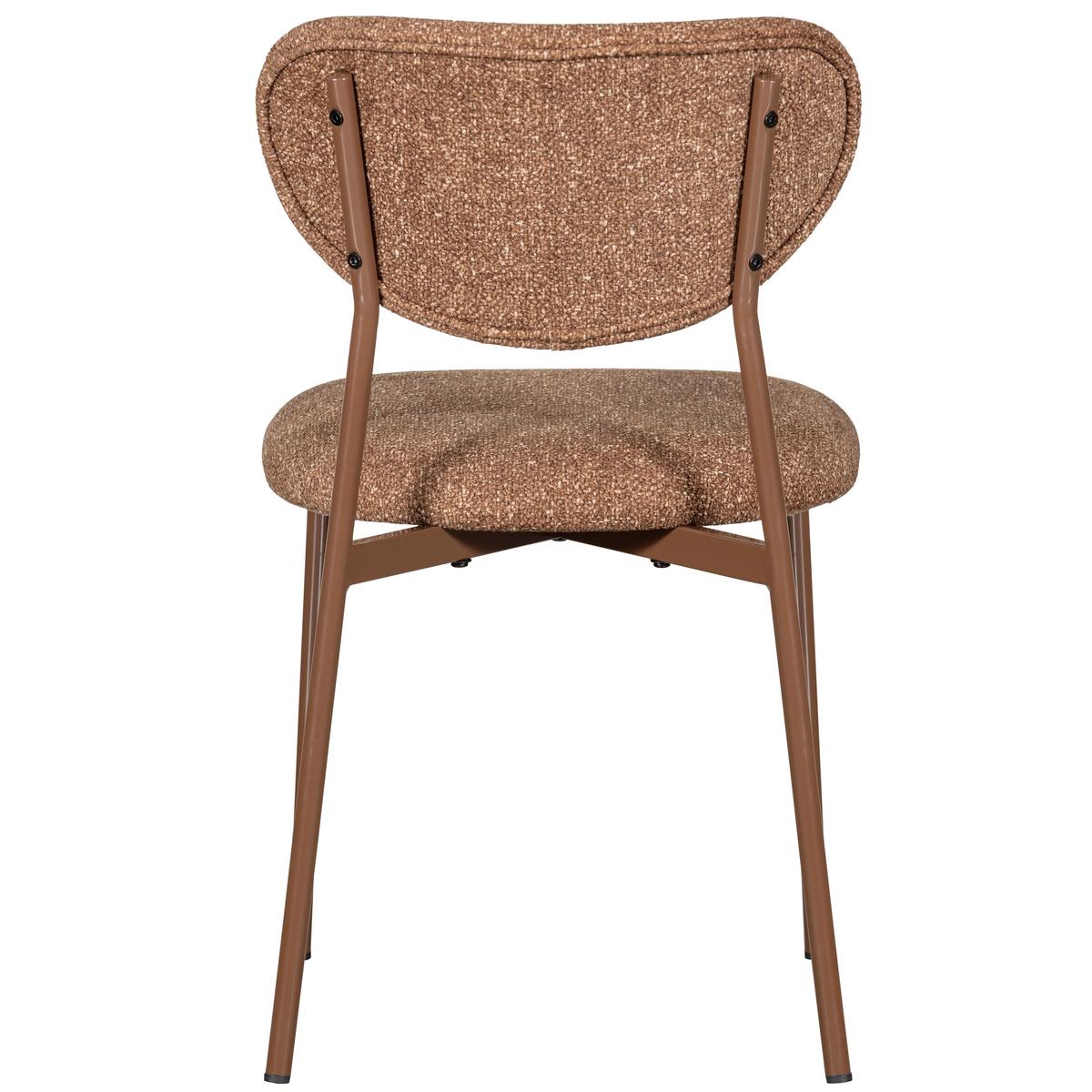 Stuhl-Set Valor Braun B: 46cm - Braun, MODERN, Textil/Metall (46/77/56cm) - Livetastic