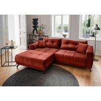 Ecksofa Restato Koralle S: 177x246 cm - Koralle/Schwarz, MODERN, Textil (177/246cm) - MID.YOU