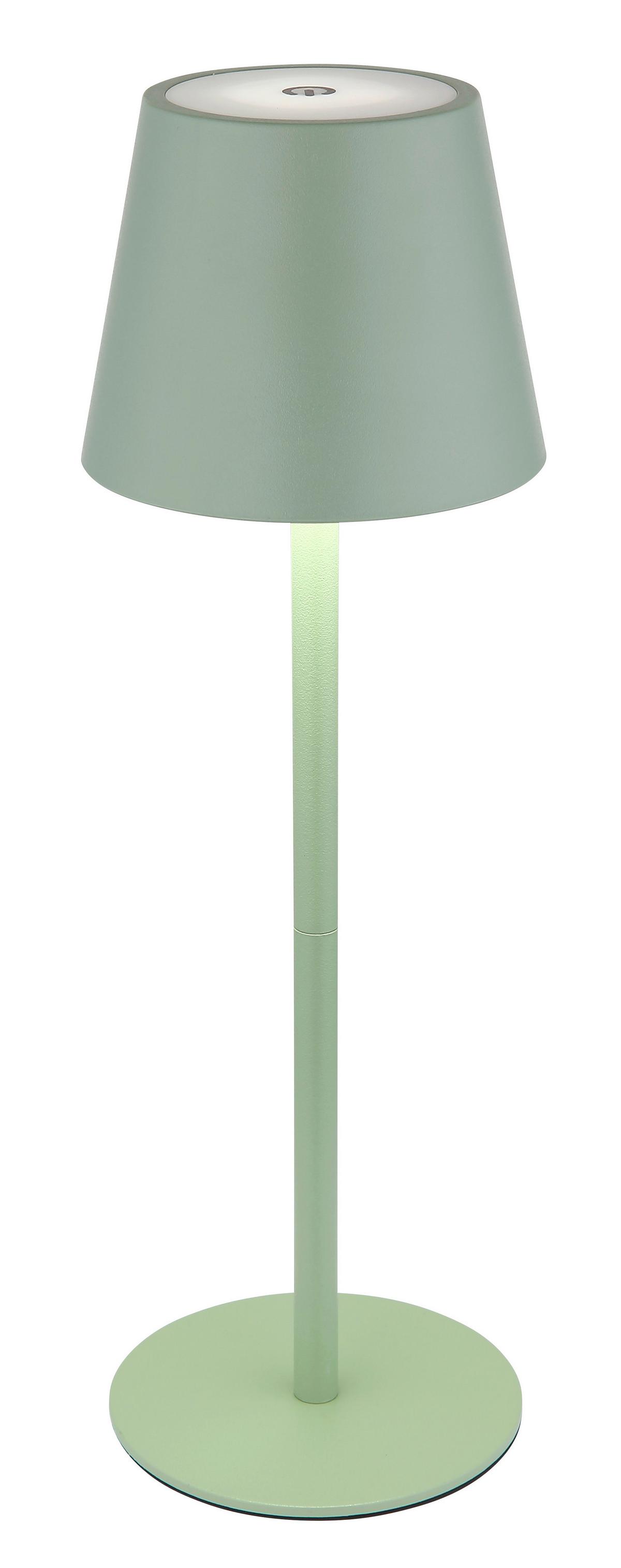 Akku-tischleuchte 58488bg Verschlusslicht - Hellgrün, Design, Kunststoff/Metall (11,5/36cm) - Globo