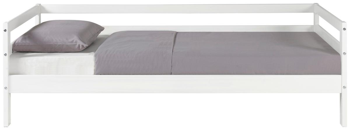 Ágykeret Cozy 90/200 Cm - natúr/fehér, Basics, fa (204,5/62/95,5cm) - MID.YOU