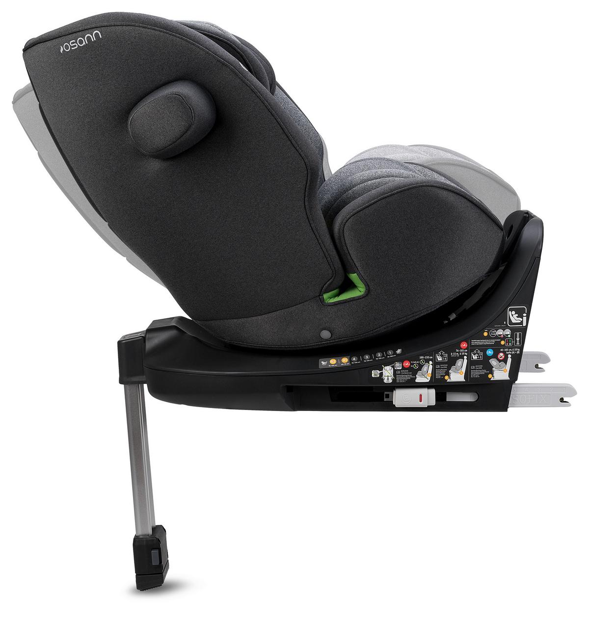 Reboarder-kindersitz Kinderautositz One360 Sl - Grau, Basics, Kunststoff (48/43cm) - Osann