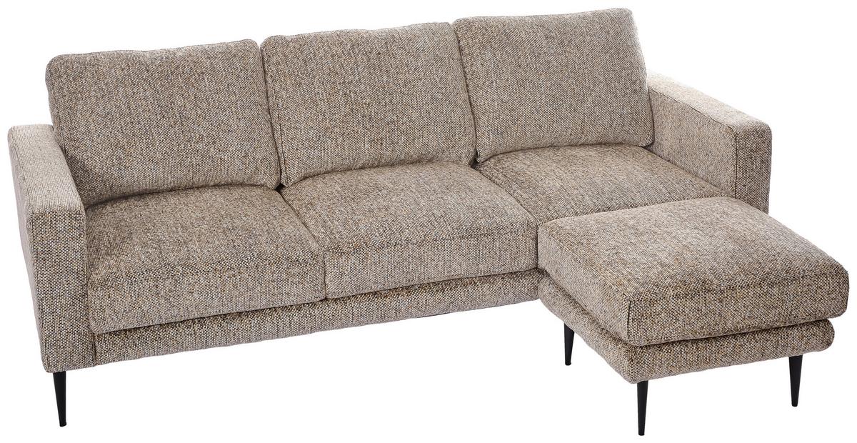 3-sitzer-sofa Parma Multicolor B: 208 Cm - Multicolor/Schwarz, Basics, Holz/Textil (208/83/151cm) - Livetastic