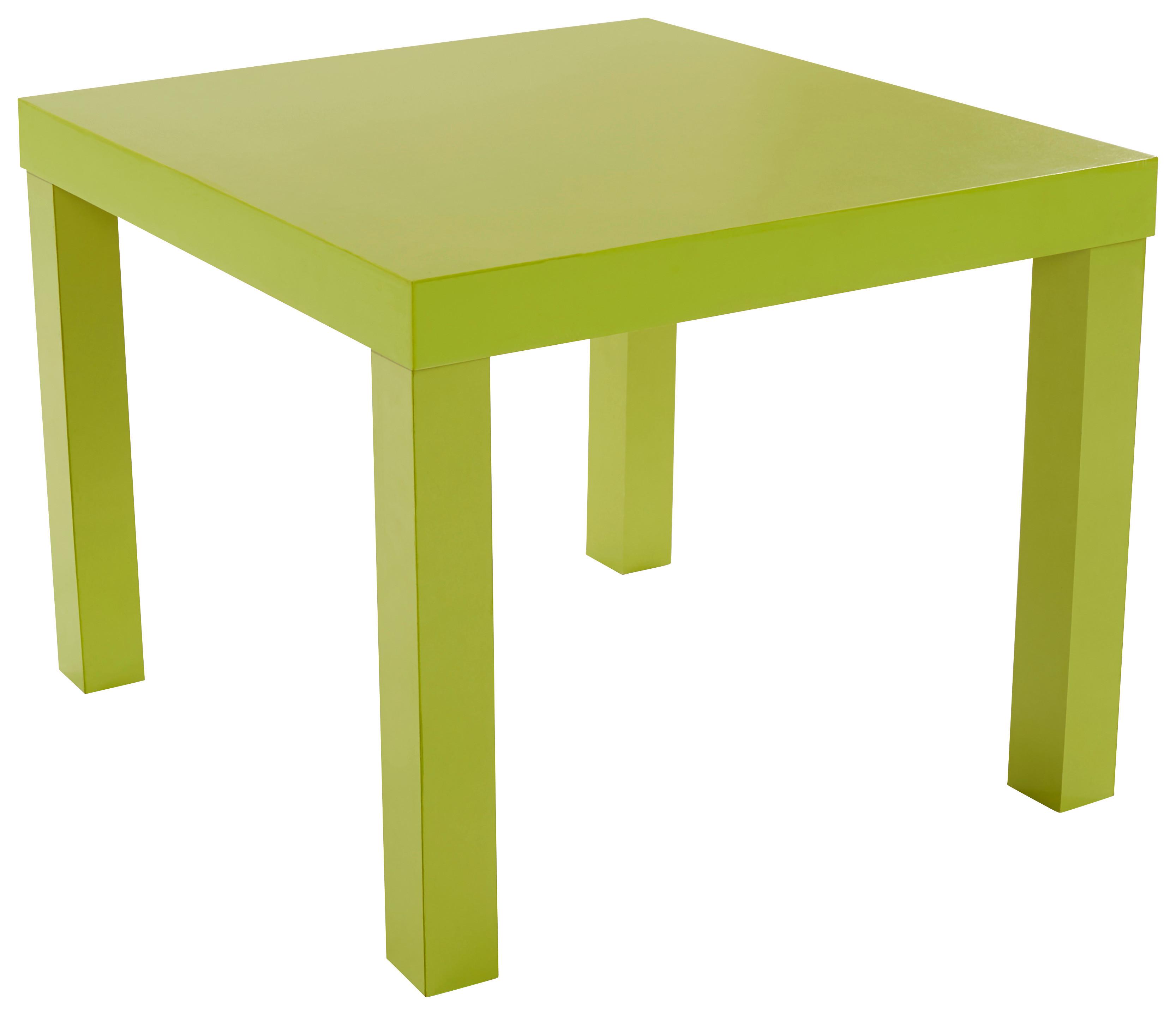 KONFERENČNÍ STOLEK NORA - zelená, Moderní, kompozitní dřevo (55/42/55cm)