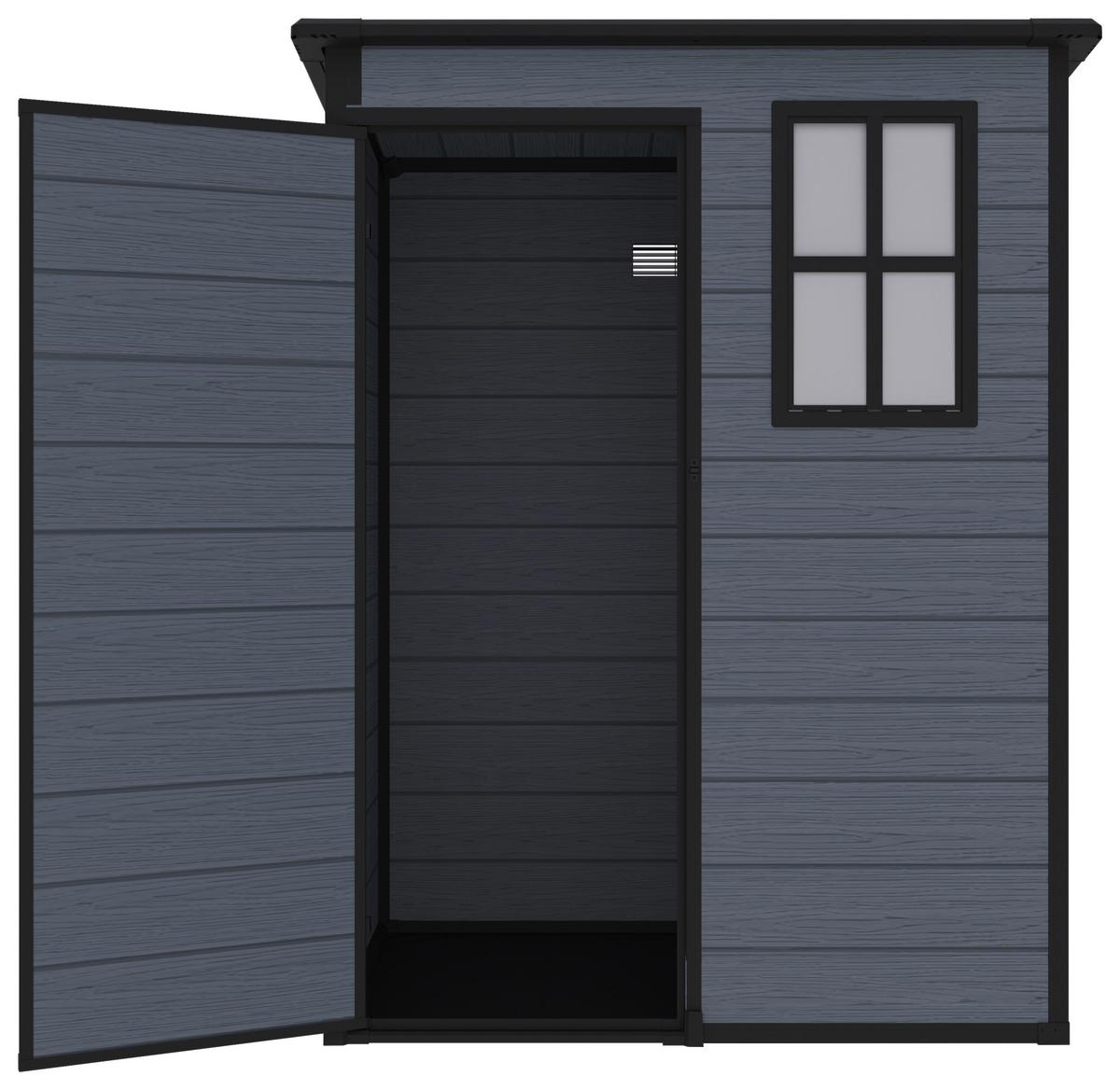 Gartenhaus Nizza - Grau, MODERN, Kunststoff/Metall (152/193/92cm) - Homezone