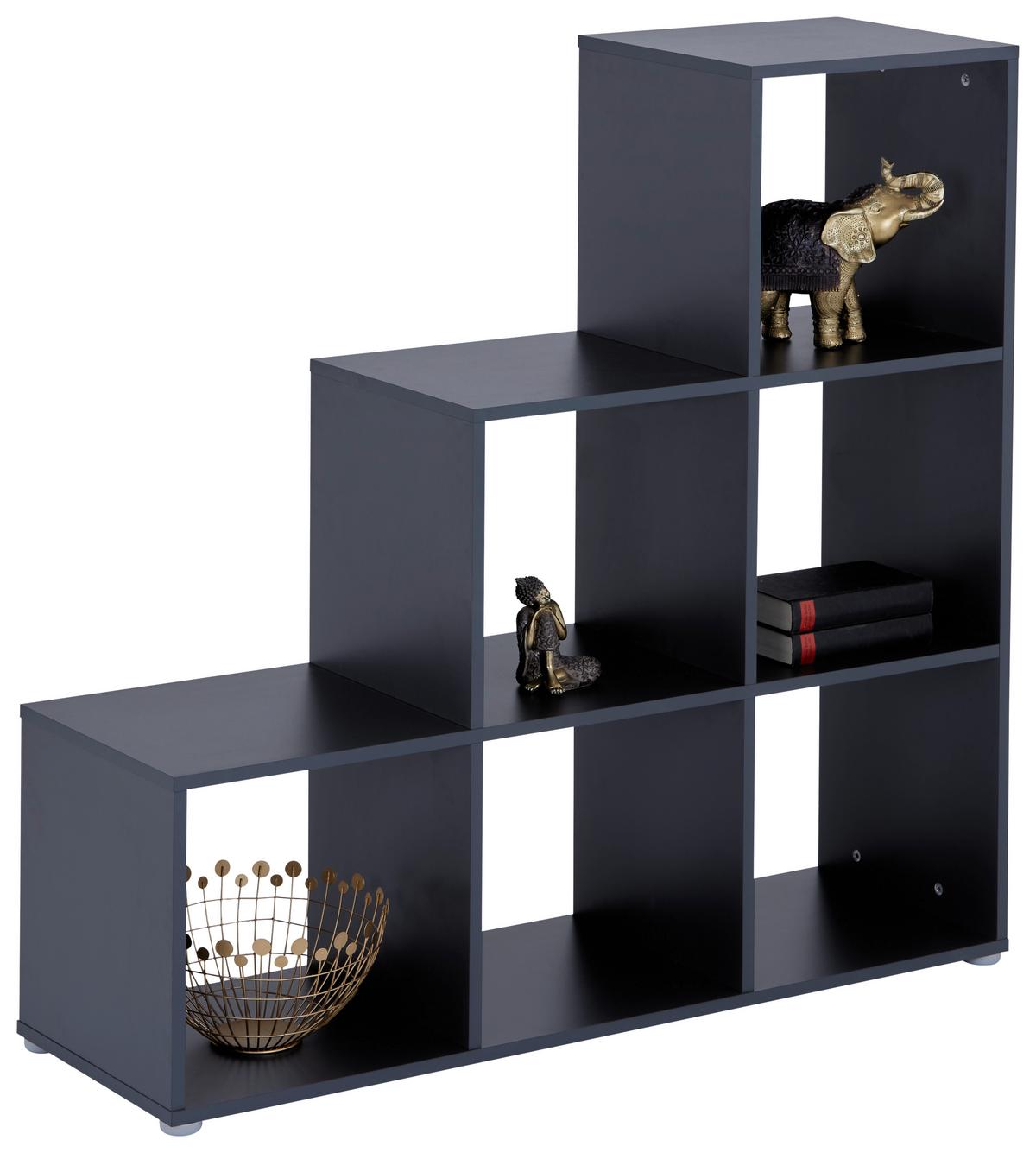 Térelválasztó Pisa - antracit, Modern, faalapú anyag (112/113/35cm)