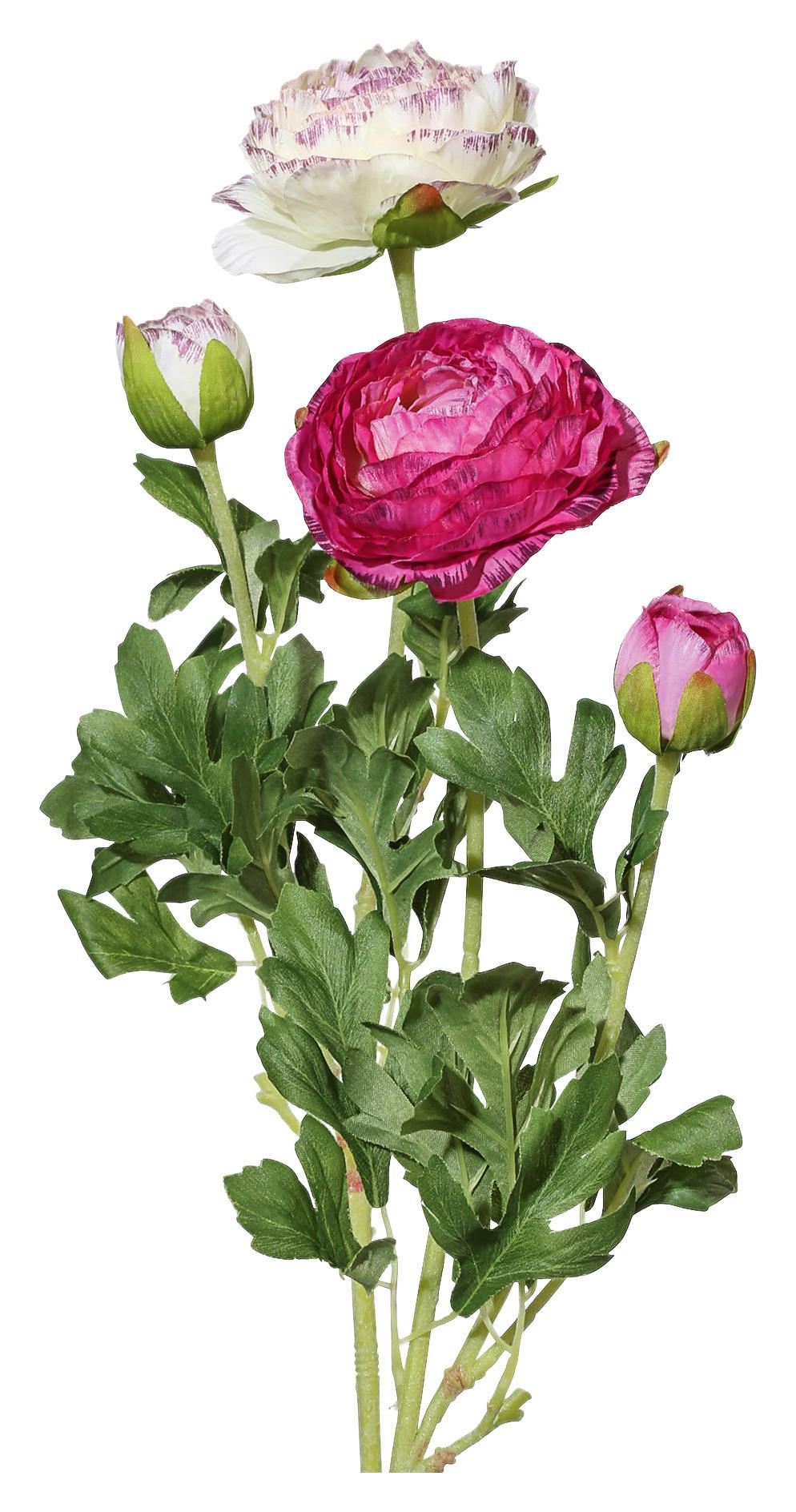 Kunstblumen ELISA Ranunkel aus Kunststoff in Rosa