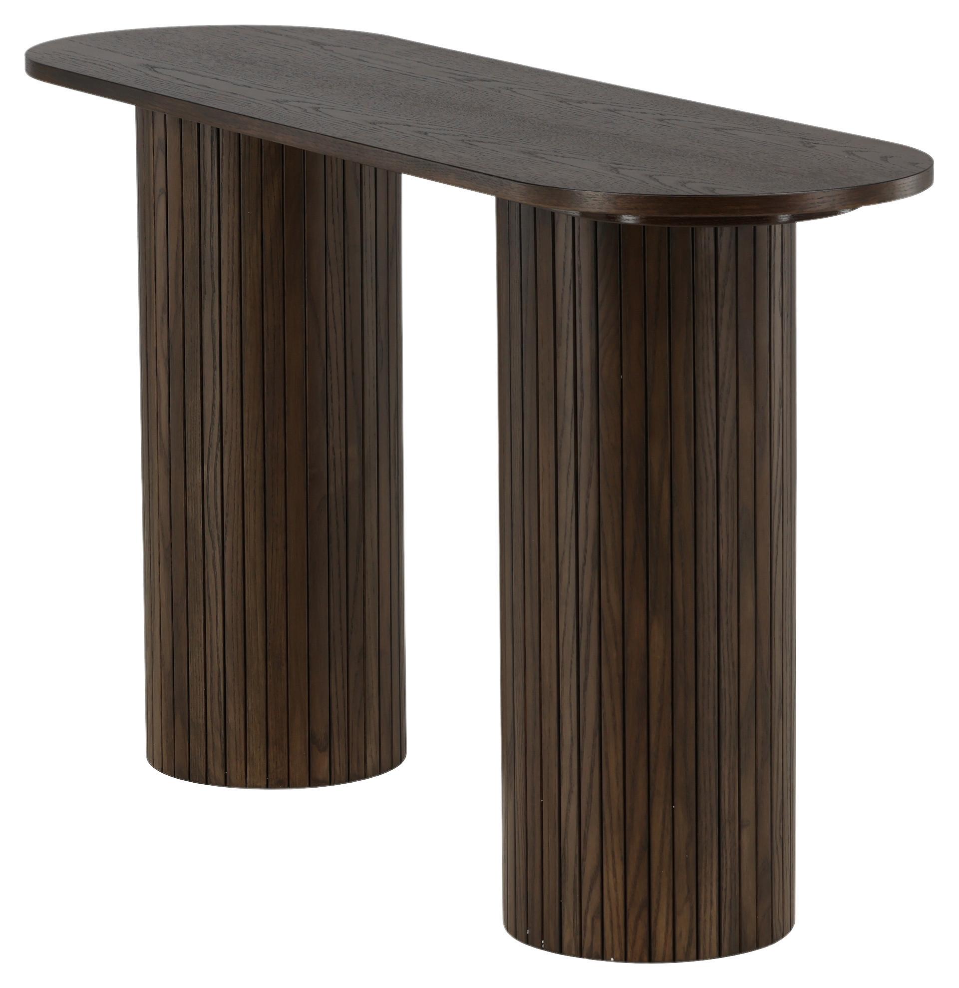 Konsole Bianca - Mokka, Design, Holzwerkstoff (130/40/72cm) - Livetastic