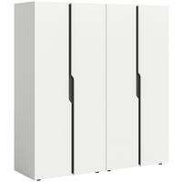 DREHTÜRENSCHRANK Anga Weiß B: 160cm - Weiß, MODERN, Holzwerkstoff (160/180/51cm) - MID.YOU