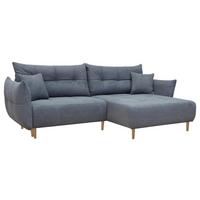 Rohová sedačka RAIN, obojstranná, sivá tk. LOFT - sivá/prírodná farba, Modern, textil (267/172cm)