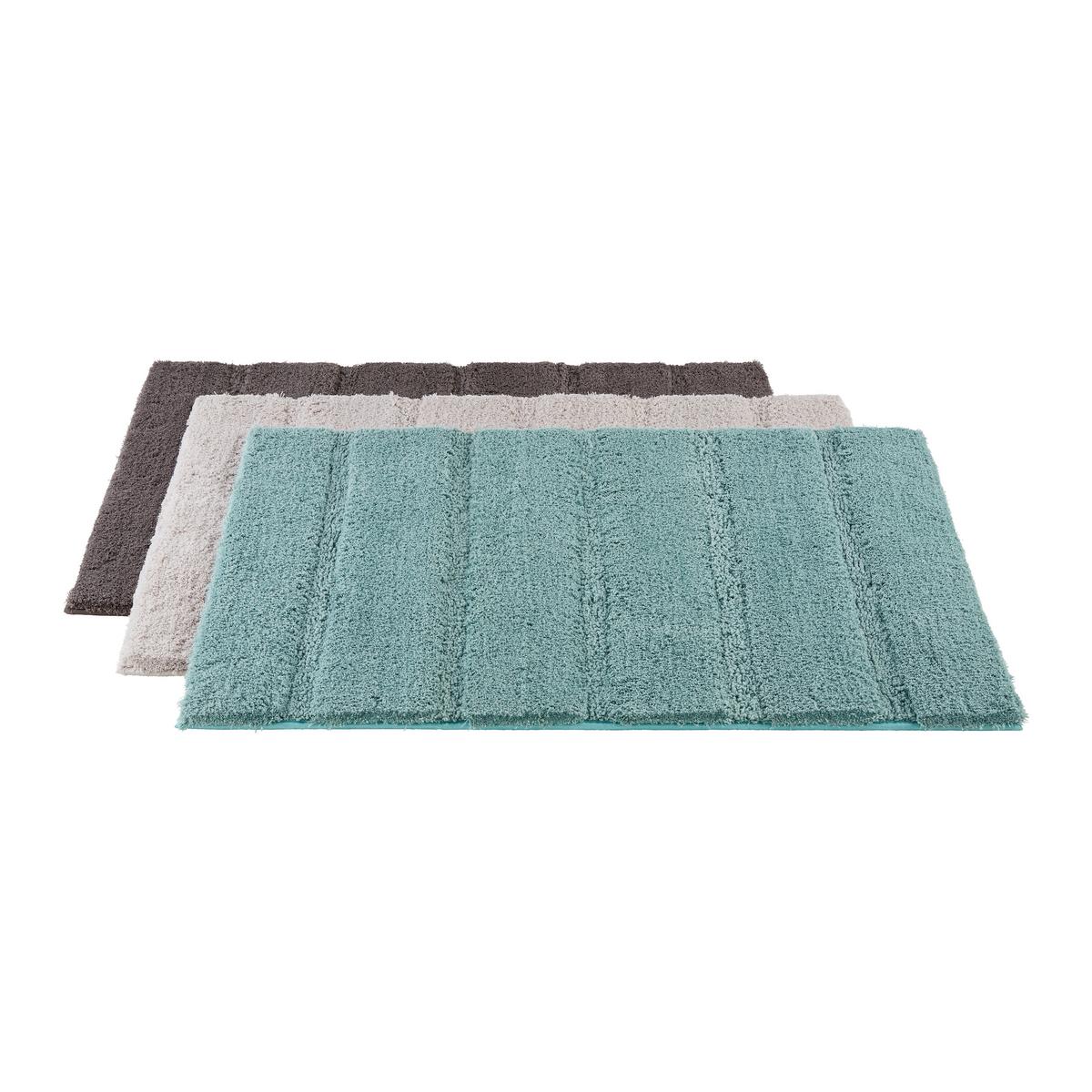 Koupelnová předložka Stripe, 60/90cm, antracit - antracitová, Moderní, textil (60/90cm) - Modern Living