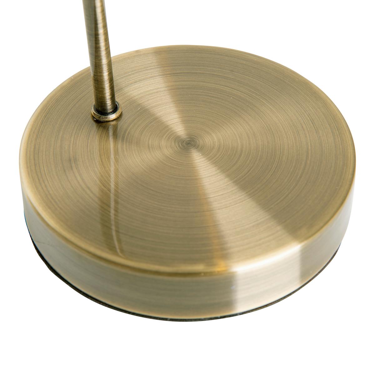 Tischlampe Messingfarben Vintage Style - Messingfarben, Design, Glas/Metall (17,5/45cm) - Näve