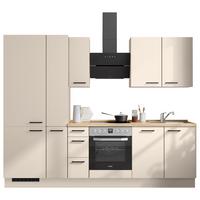 Küchenleerblock Easytouch High-Line, H3 Links - Sandfarben/Eichefarben, MODERN, Holzwerkstoff (270cm) - Nobilia