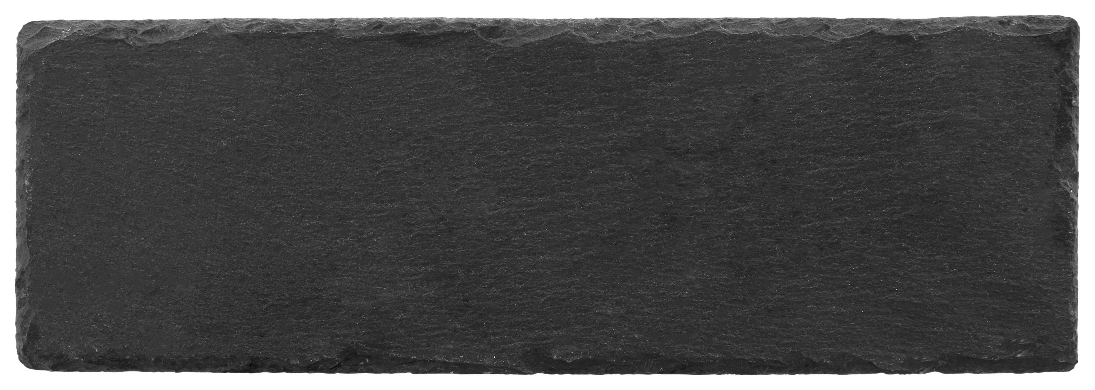 SERVÍROVACIA TÁCKA STONEY - S - čierna, Modern, plast/kameň (30/10/0,7cm) - Zandiara