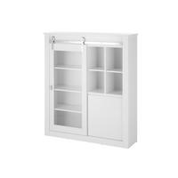 VITRINE Daytona Weiß HG B: 133cm - Weiß Hochglanz/Weiß, Design, Holzwerkstoff (133/152/38cm) - Livetastic