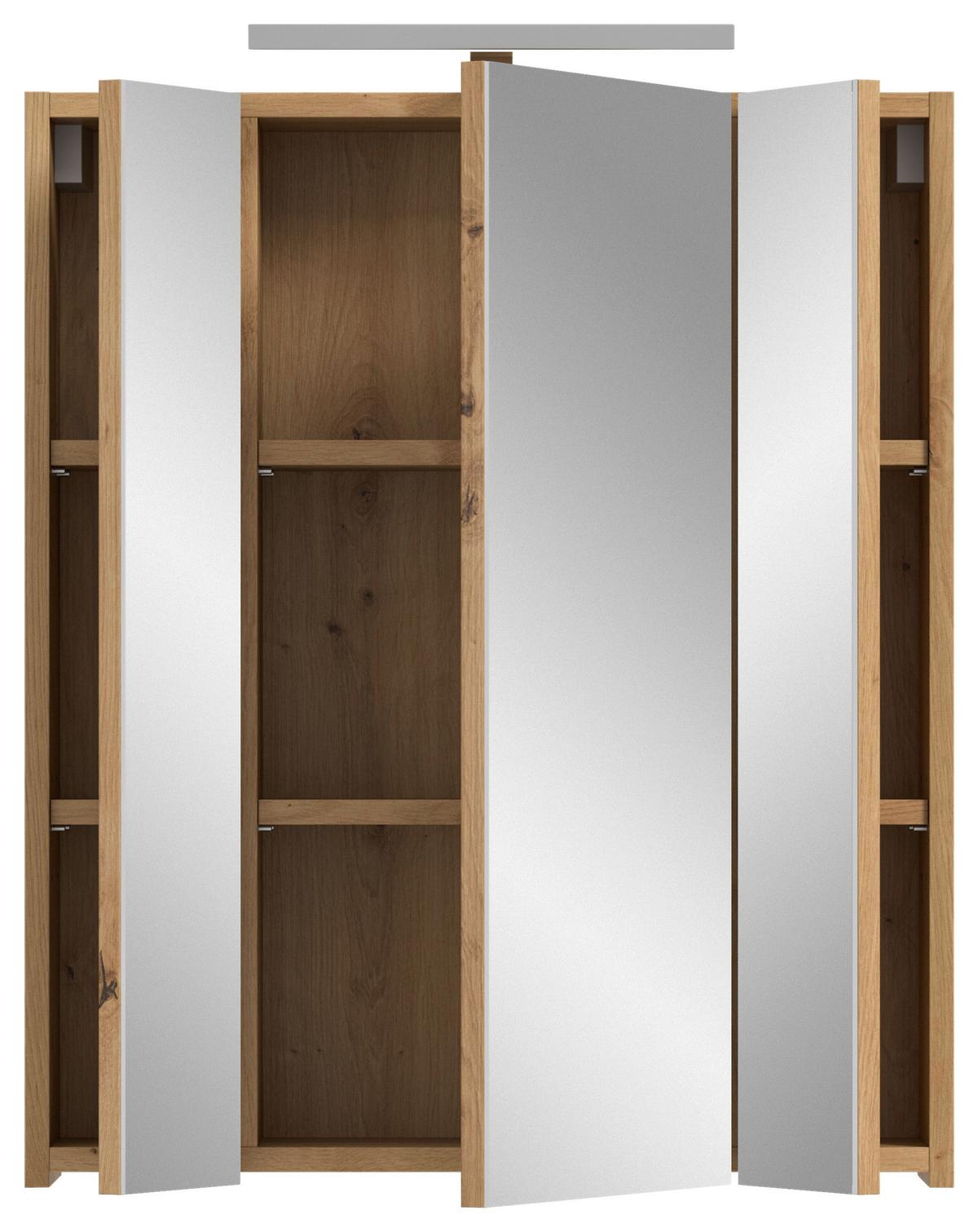 Spiegelschrank Ice Eiche Artisan Dekor B: 60cm - Eiche Artisan, Basics, Holzwerkstoff (60/70/18cm) - MID.YOU