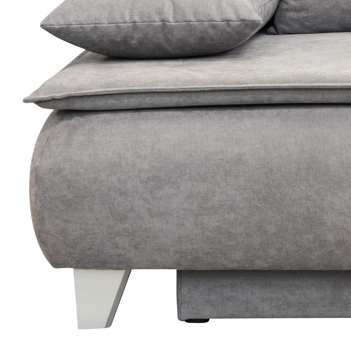 POHOVKA BOXSPRING Mona, sivá - svetlosivá, Modern, textil (208/100/106cm)