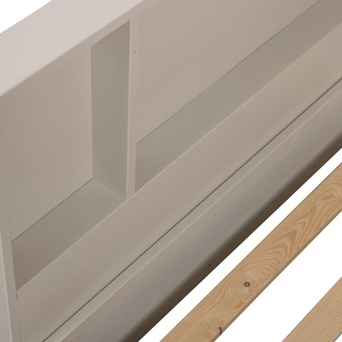 BODENBETT. Carter Grau 90x200cm - Grau, Basics, Holz (90/200cm) - MID.YOU