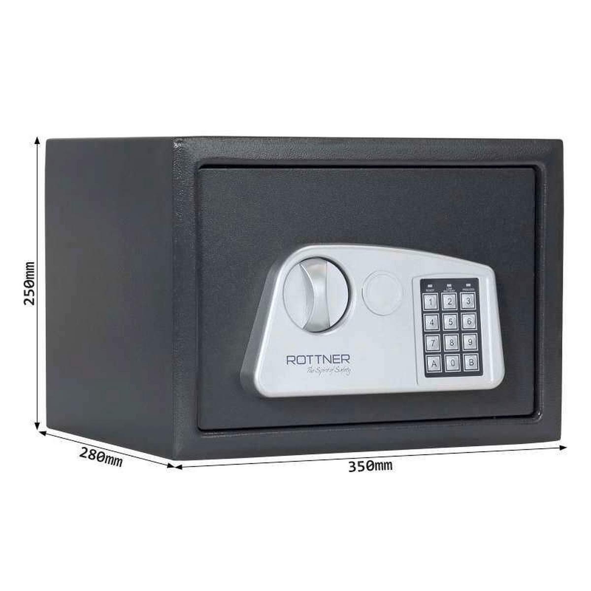 Tresor Jupiter3el - Anthrazit, KONVENTIONELL, Metall (35/25/28cm) - ROTTNER