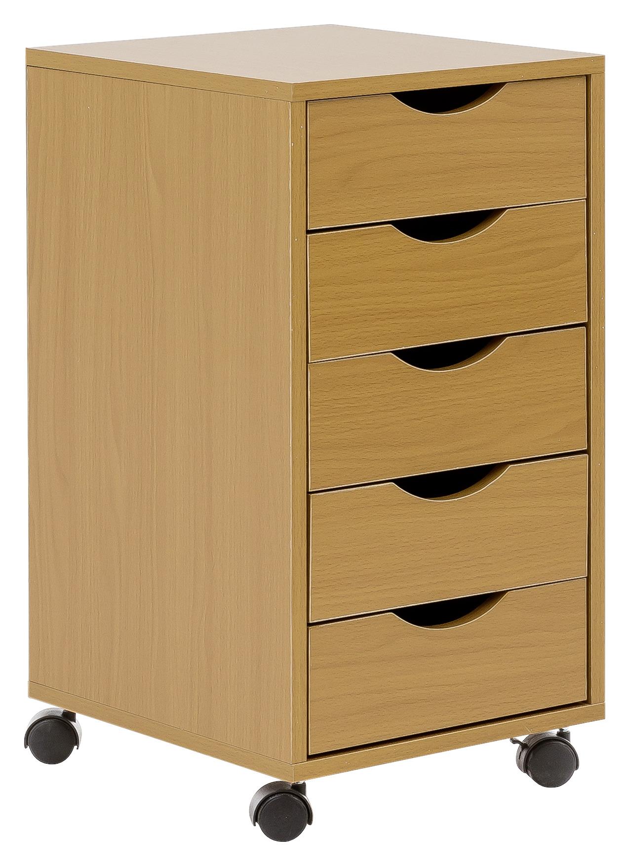 Kontajner Na Kolieskach Farby Buku - farby buka, Konvenčný, kompozitné drevo/plast (33/68/38cm) - MID.YOU