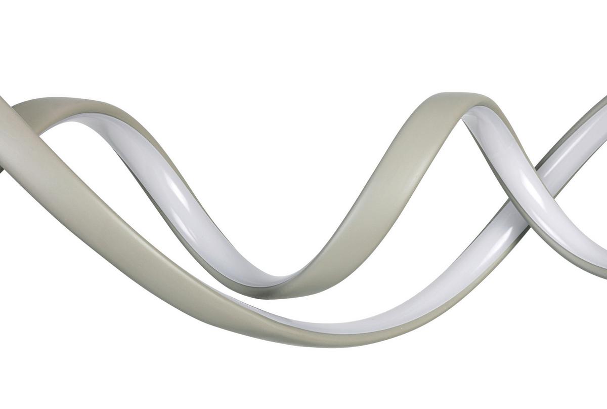 Led Függőlámpa Krispin - homokszínű/fehér, Modern, műanyag/fém (75cm) - Luca Bessoni