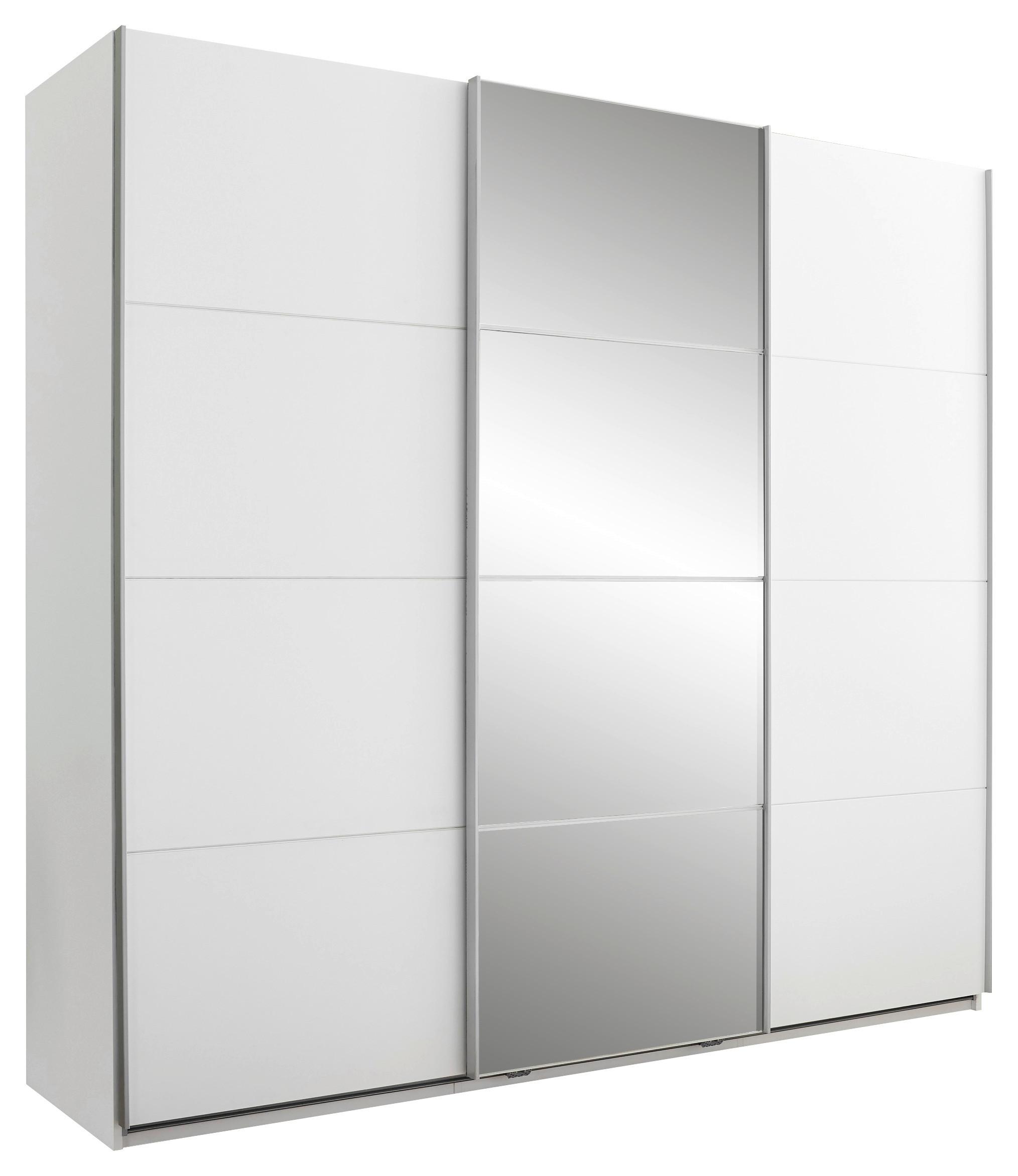 Schwebetürenschrank 3-Trg. inkl. Zubehör, Weiß