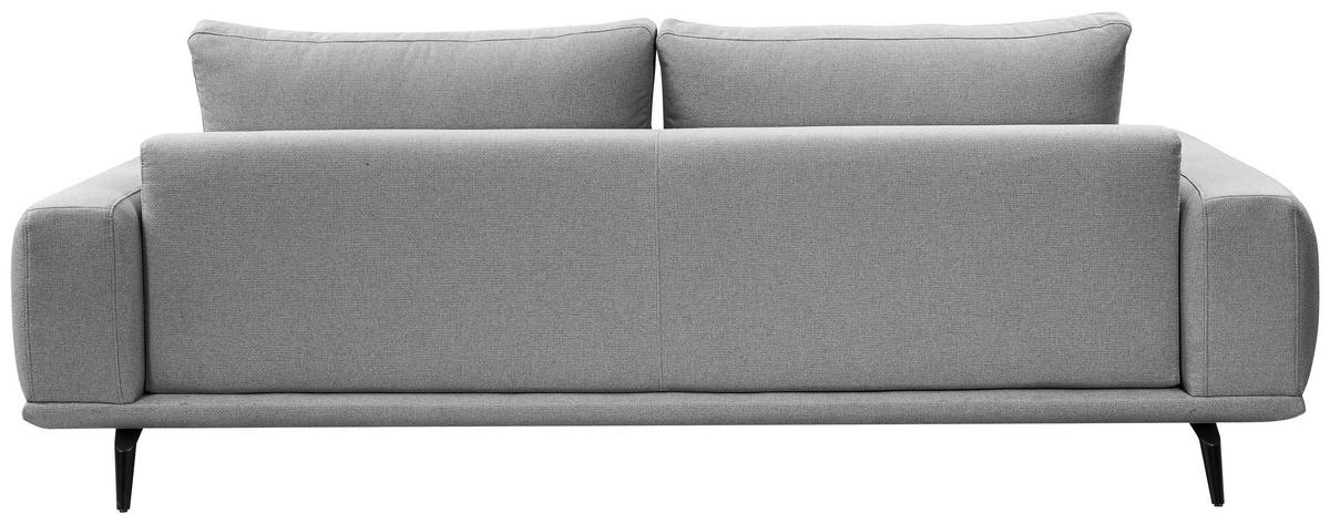 3-sitzer-sofa Selene Grau, B: 242 Cm - Schwarz/Grau, MODERN, Textil (242/89/115cm) - MID.YOU