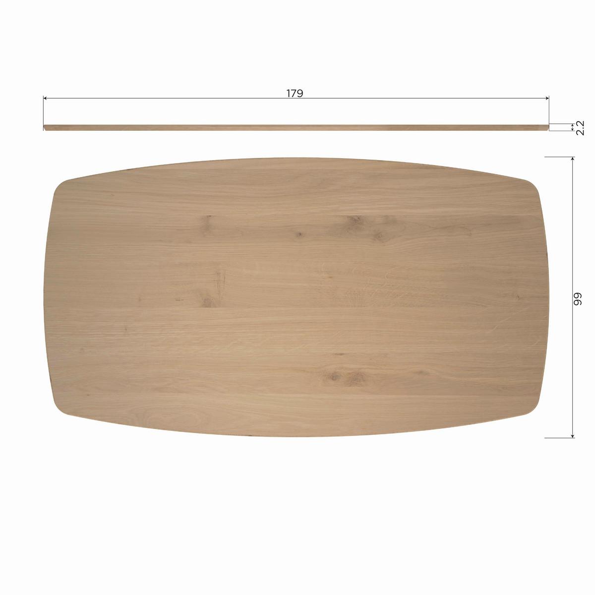 Esstisch Jouw Unieke Eichefarben L: 180 Cm - Eichefarben, Design, Holz (180/100/74cm) - Livetastic