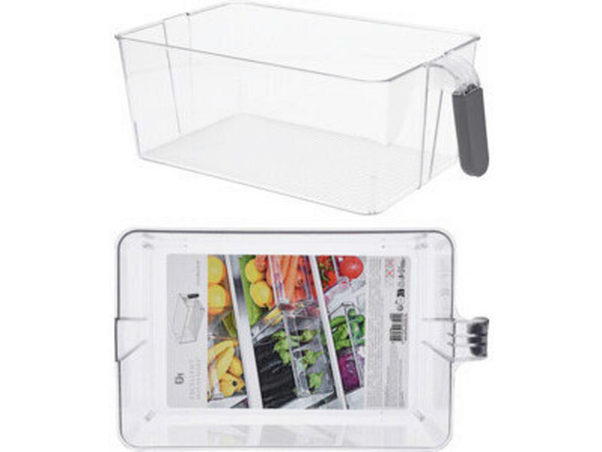 Hőtőszekrény Rendszerező Tároló - áttetsző, Konventionell, műanyag (31/18/11cm)