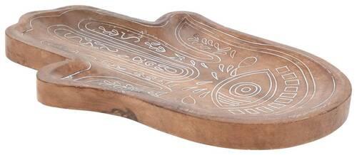 Dekorační miska EMILIA - přírodní barvy, Moderní, dřevo (20/29/2cm) - Modern Living